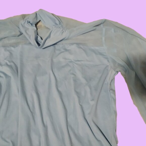 Long Sleeve Turtleneck Mesh Bodysuit with Snap Closure - Picture 8 of 8